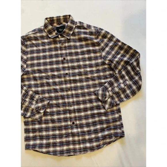 Rails Men's Purple Plaid Long Sleeve Button Front Forrest Shirt Medium NWT - Picture 4 of 11